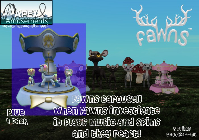FaWns Carousel! (blue) - 4 Pack - by Apex Amusements