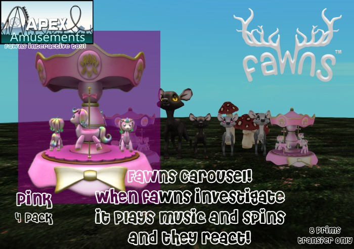 FaWns Carousel (pink) - 4 Pack