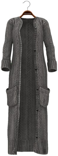 !APHORISM! Chunky Knit Cardigan ~ Grey