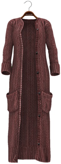!APHORISM! Chunky Knit Cardigan ~ Red