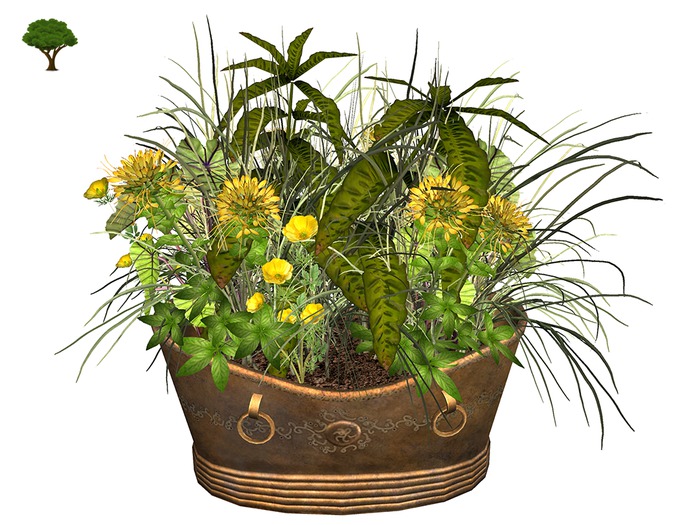 ~ xantes ~ Mesh Planter Tub Alicja