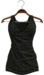 Cardigan dress black floral