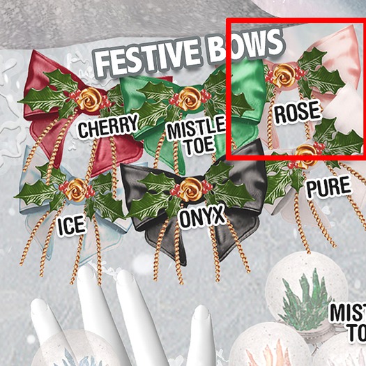 :MoonAmore: Frozen Xmas / Bow (Rose)