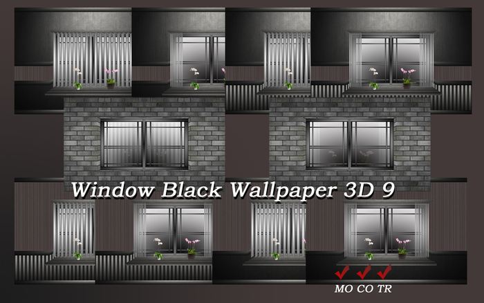 Window Black Wallpaper 3D 9