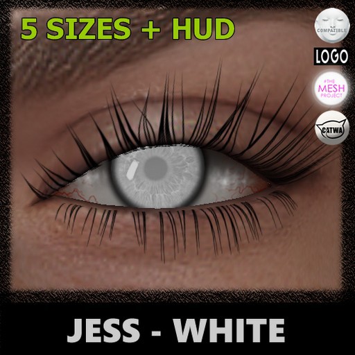 Mesh Eyes [White] (Jess) [With HUD]