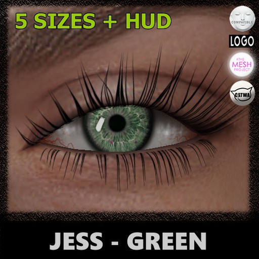 Mesh Eyes [Green] (Jess) [With HUD]