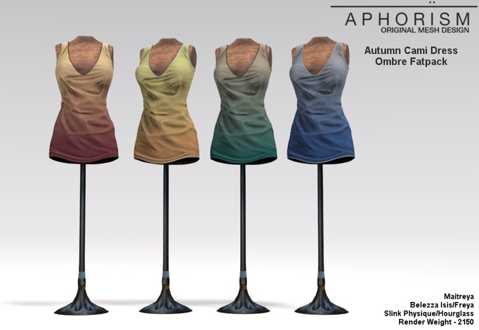 !APHORISM! Autumn Cami Dress ~ Ombre Fatpack