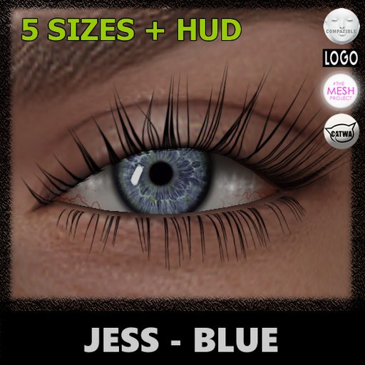 Mesh Eyes [Blue] (Jess) [With HUD]
