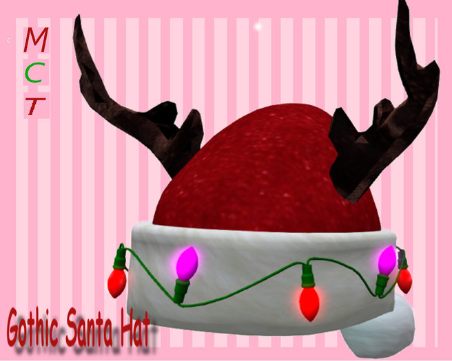 GPD Gothic Santa Hat Red