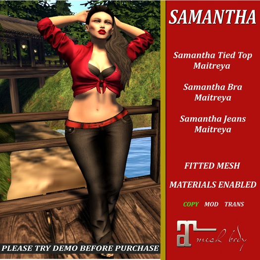[F] Samantha Outfit - Fitmesh - Maitreya