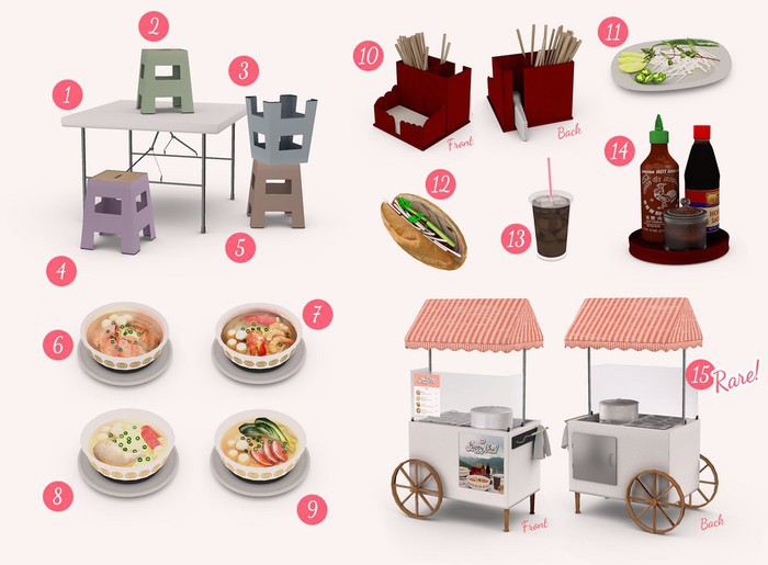 15. [P] Pillows, Happy Pho: Pho Cart RARE