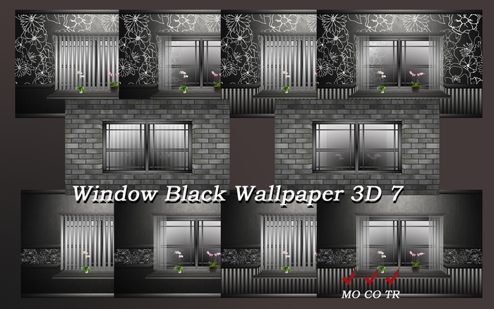 Window Black Wallpaper 3D 7