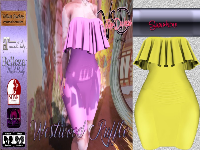 {V}-{D} Westwood Ruffle Dress [Sunshine]