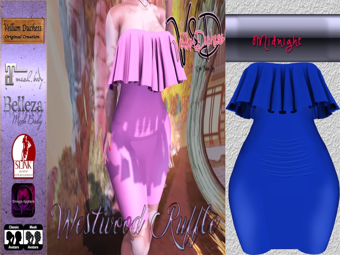 {V}-{D} Westwood Ruffle Dress [Midnight]