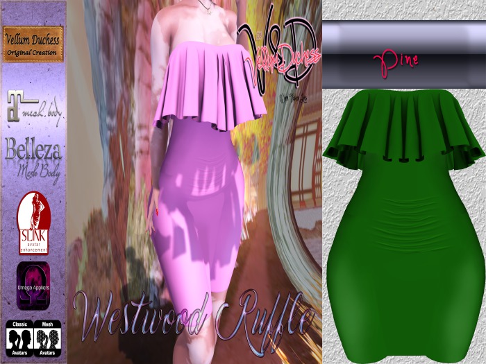 {V}-{D} Westwood Ruffle Dress [Pine]