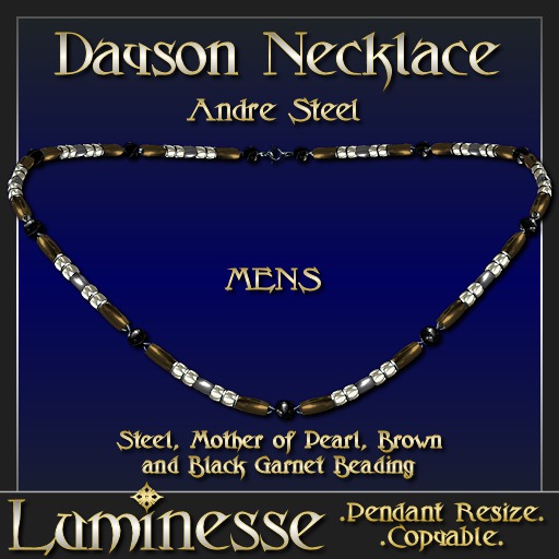 Luminesse Dayson Andre MENS Necklace-Wear To Unpack