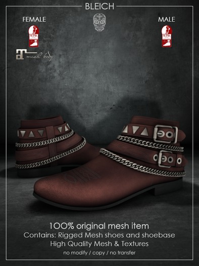 Bleich - Mesh Coy - Burgundy
