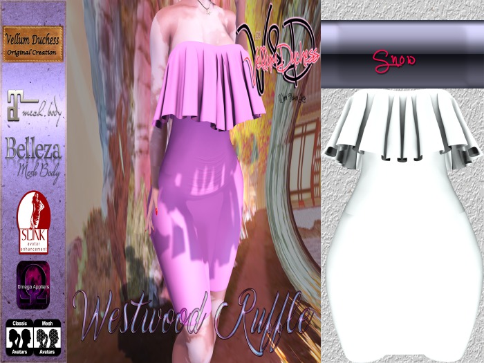 {V}-{D} Westwood Ruffle Dress [Snow]