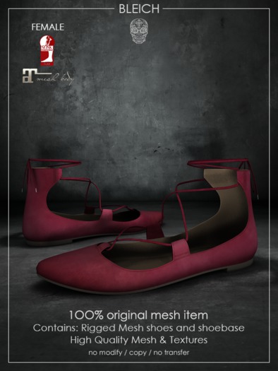 Bleich - Mesh Rey - Burgundy