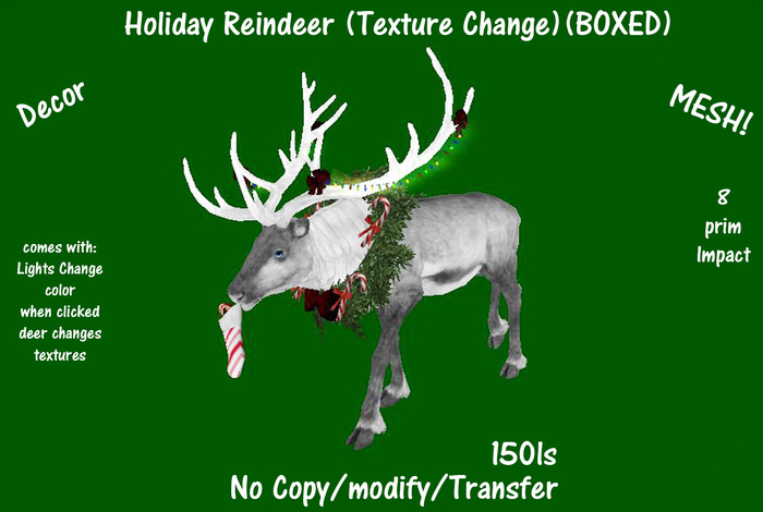 Holiday Reindeer (Texture Change)(BOXED)