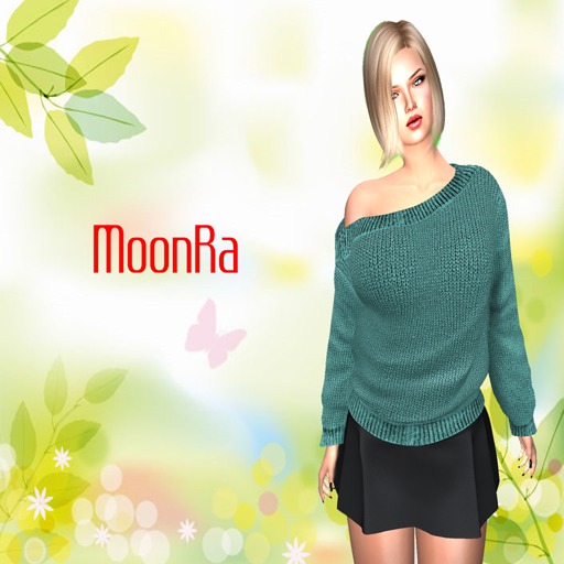 MoonRa Mariana Sweater Turquoise