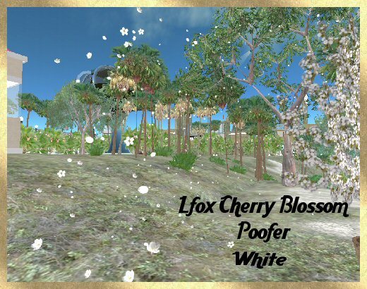 lfox Cherry Blossom Poofer - White (boxed)