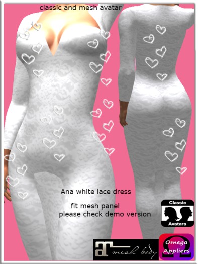 Ana white lace dress