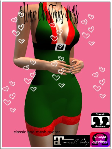 hud applier Alma Christmas dress