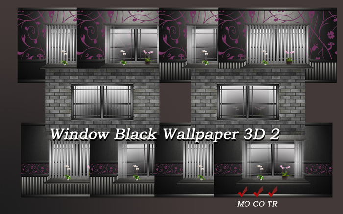 Window Black Wallpaper 3D 2