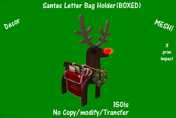 Santas Letter Bag Holder(BOXED)