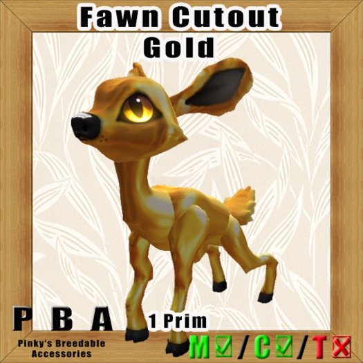 Fawn Cutout Gold