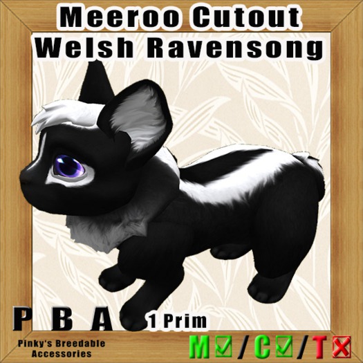 Meeroo Cutout Cutout "Welsh Ravensong"