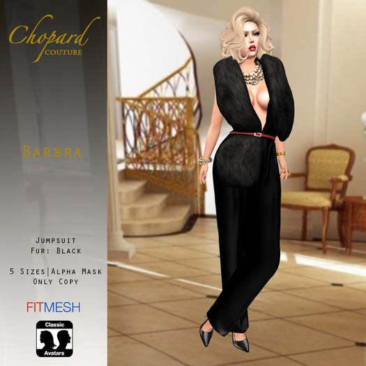 *Chopard Couture* Barbra Jumpsuit Black
