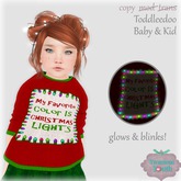 {V*Y} Blinky Sweater - Fave Color Is Christmas Lights (TD)