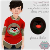 {V*Y} KIDS Double Shirt - BLINKY Penguin Sweater