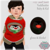 {V*Y} TODDLERS Double Shirt - BLINKY Penguin Sweater
