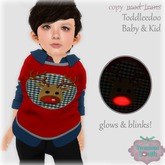 {V*Y} TODDLERS Double Shirt - BLINKY Rudolph Sweater