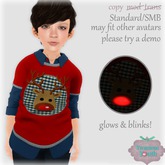 {V*Y} KIDS Double Shirt - BLINKY Rudolph Sweater