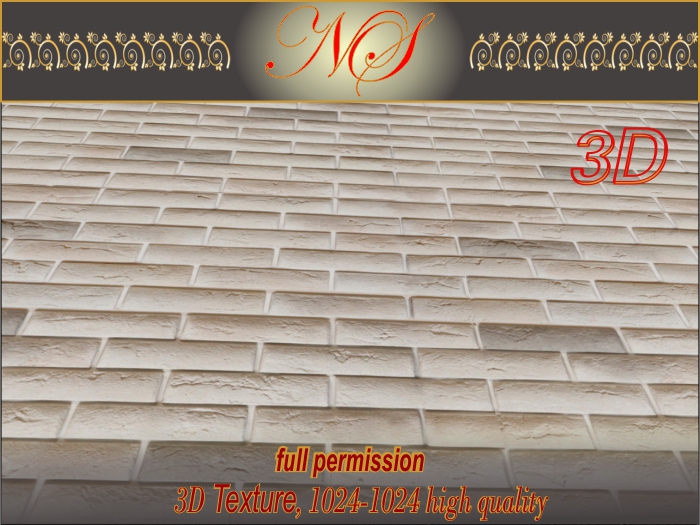 N_s 3d texture wall brick -WB002