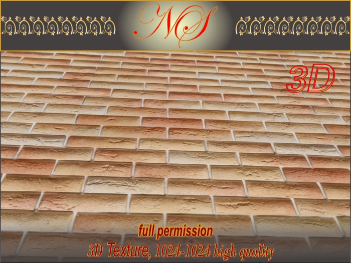 N_s 3d texture wall brick -WB003