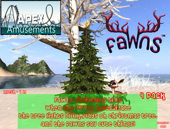 FaWns Christmas Tree 4 PACK - by Apex Amusements