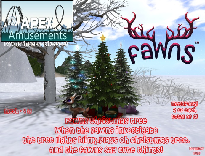 FaWns Christmas Tree! - Interactive Toy for Fawns - MIXPACK!