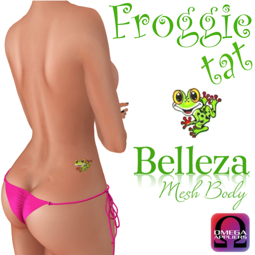 Froggie tattoo green