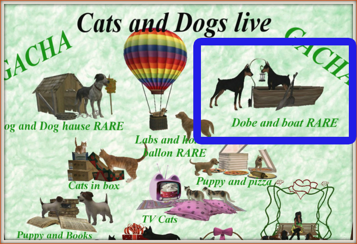 *TT* Dobe and boat RARE