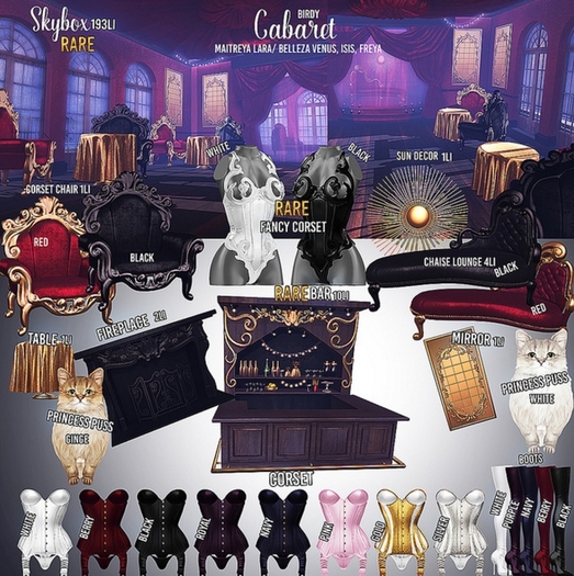 Birdy. Cabaret - Corset - Lara - Pink [box]