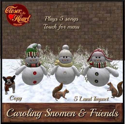 Caroling Snowmen & Friends***