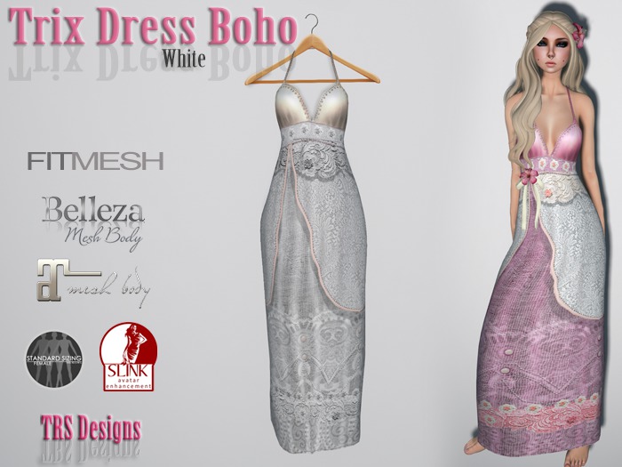 Trix Dress Boho White