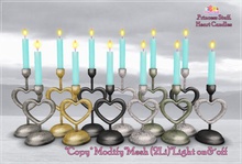 .Princess Stuff. [Heart Candles] Aqua [Set]