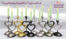 .Princess Stuff. [Heart Candles] Mint [Set]