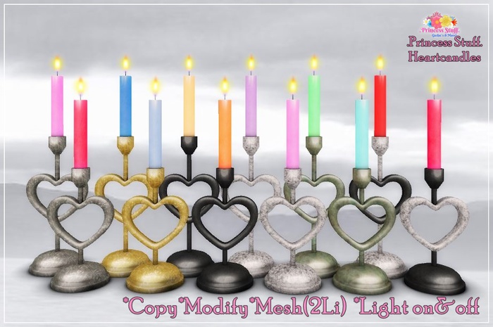 .Princess Stuff. [Heart Candles] Mix [Set]